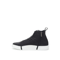 Roberto Cavalli Black Suede Leather Sneaker