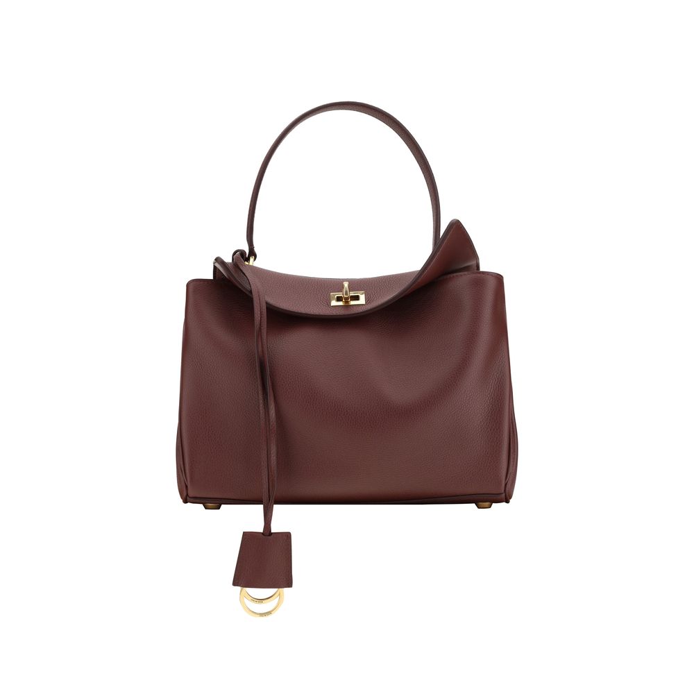 Balenciaga’s signature leather Rodeo Shoulder Bag -brown- 