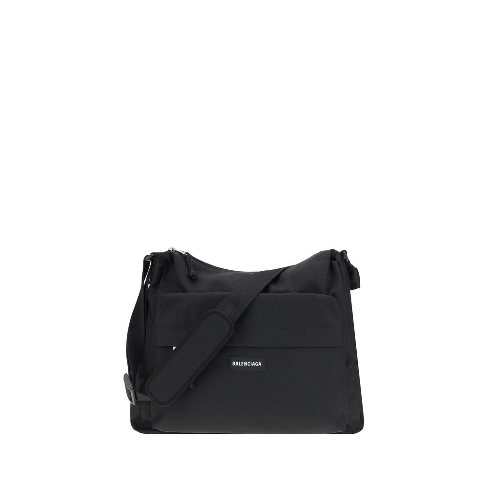 Balenciaga Hobo Explorer Shoulder Bag-black-