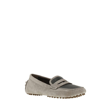 Brunello Cucinelli Suede Leather Loafers