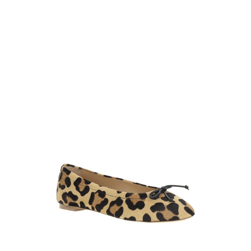 Francesco Russo Leopard-print Ballerinas