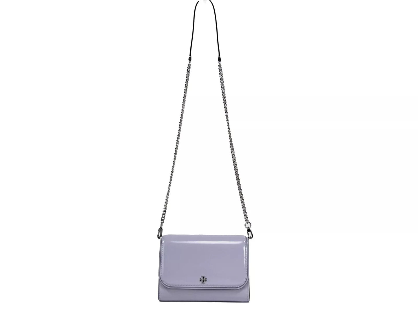 Tory Burch Patent Emerson Patent Chain Wallet Crossbody Bag