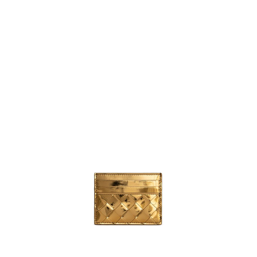 Bottega Veneta Gold Leather Wallet