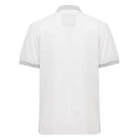 Canali White Cotton Polo Shirt