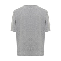 Dsquared² Elegant Gray Cotton Top for Women