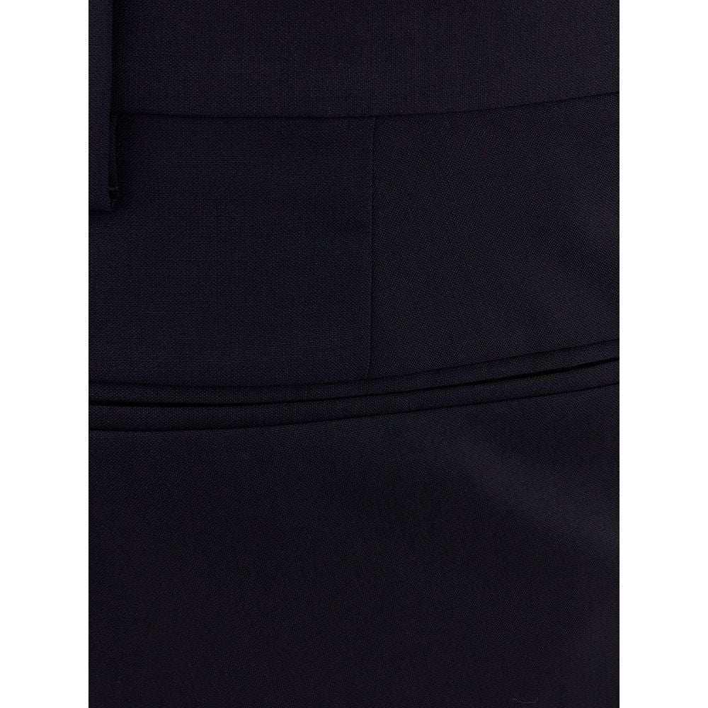 Valentino Black Wool Jeans & Pant