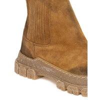 Max Mara Multicolor Suede Leather Boot