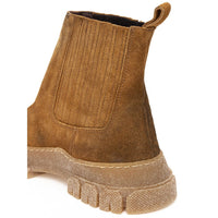 Max Mara Multicolor Suede Leather Boot