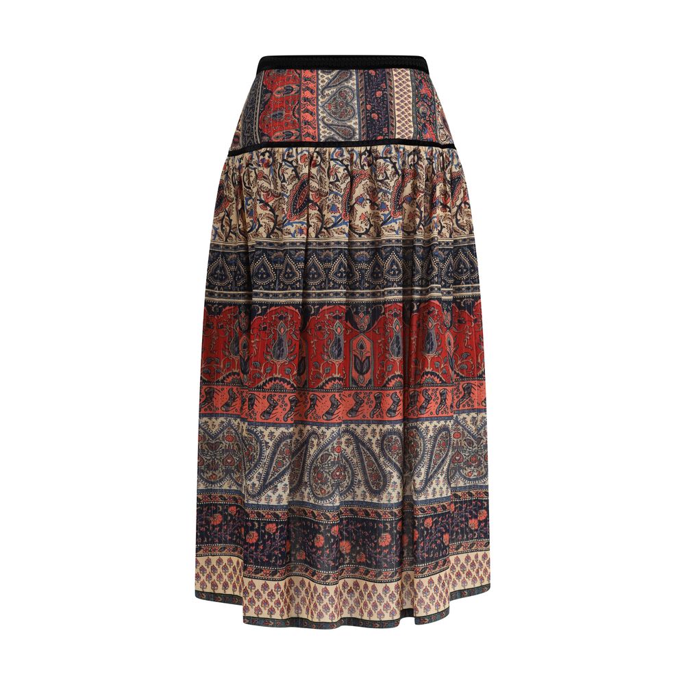 Valentino Voyage Imaginaire midi Skirt