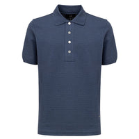 Dunhill Blue Cotton Polo Shirt