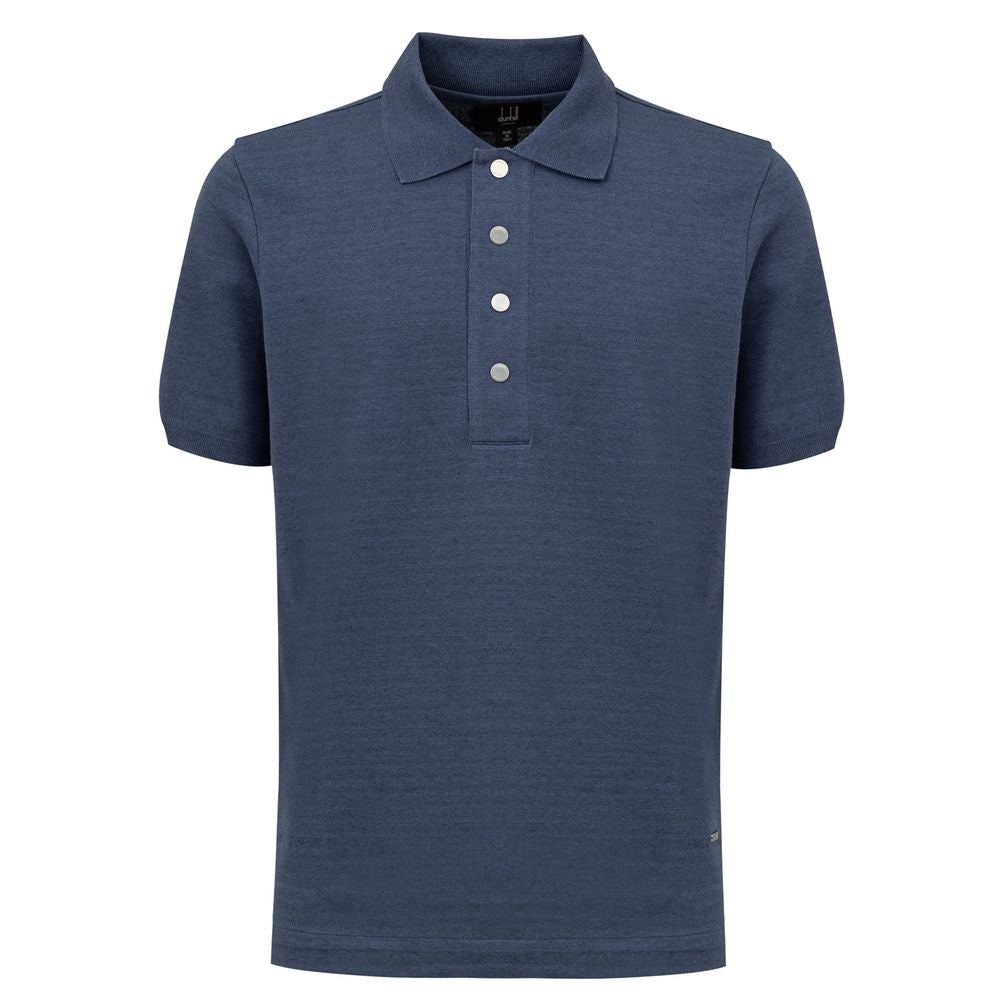 Dunhill Blue Cotton Polo Shirt