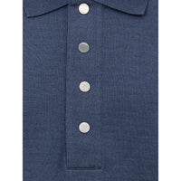 Dunhill Blue Cotton Polo Shirt