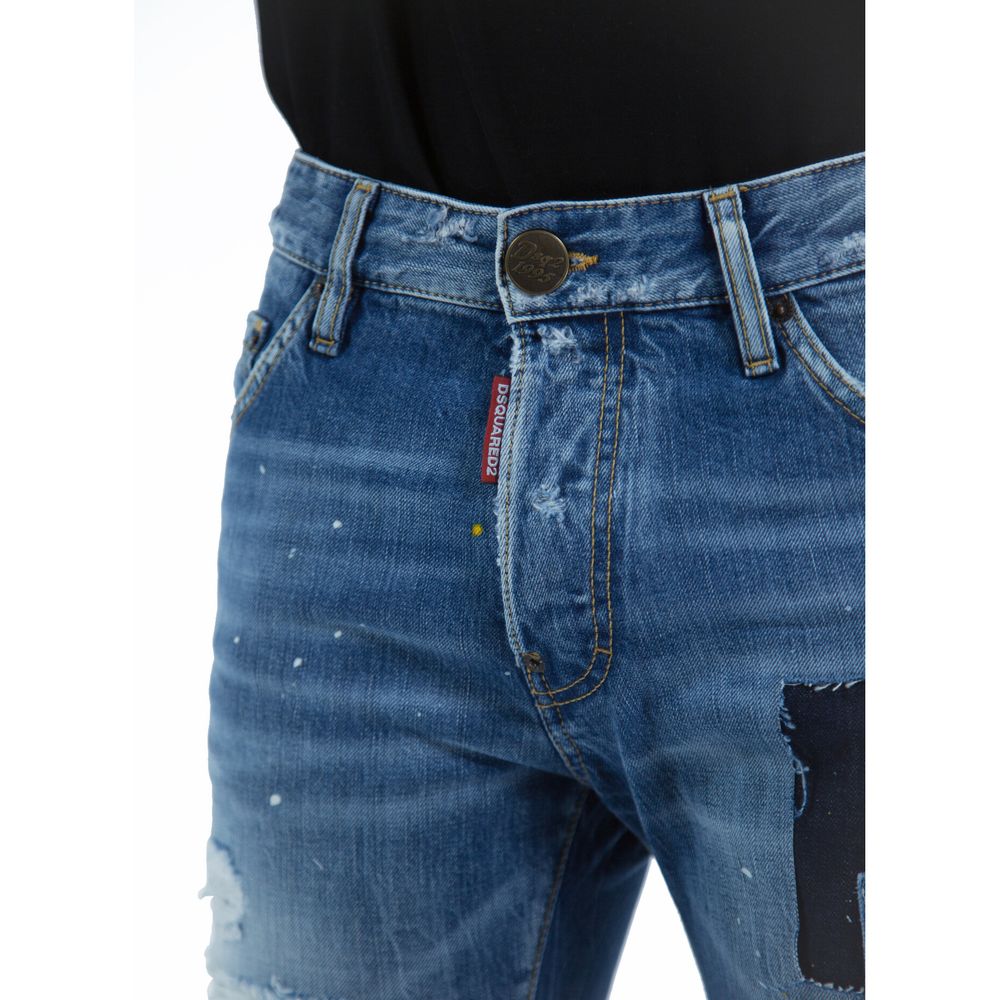 Dsquared² Blue Cotton Jeans & Pant