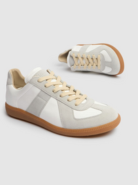Maison Margiela Low Replica Leather And Suede Sneakers