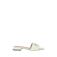 Valentino Garavani Vlogo Sandals - white-leather-V Logo