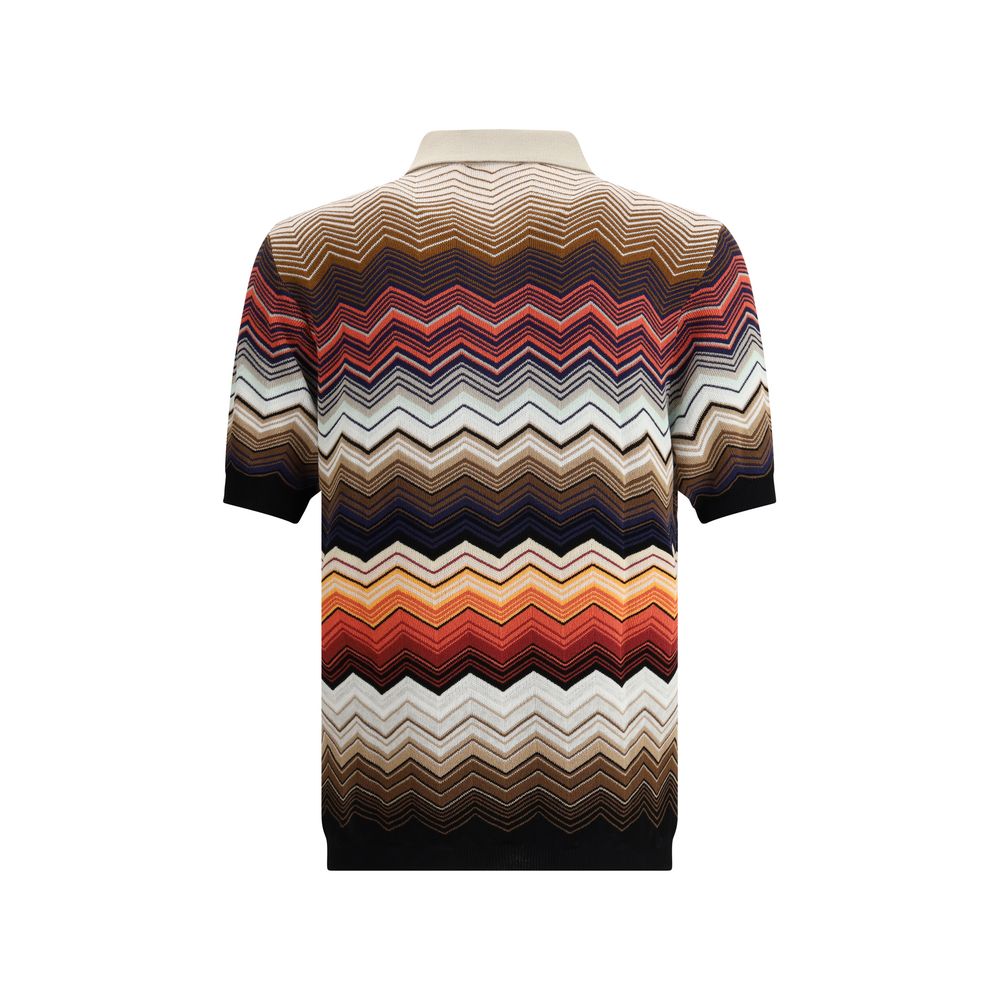 Missoni ZigZag Pattern Polo Shirt