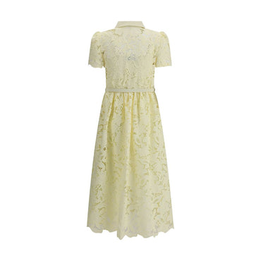 Self-Portrait Midi-length lace chemisier Dress