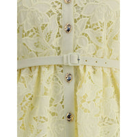 Self-Portrait Midi-length lace chemisier Dress