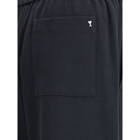 Ami Paris Cotton wide-leg Pants