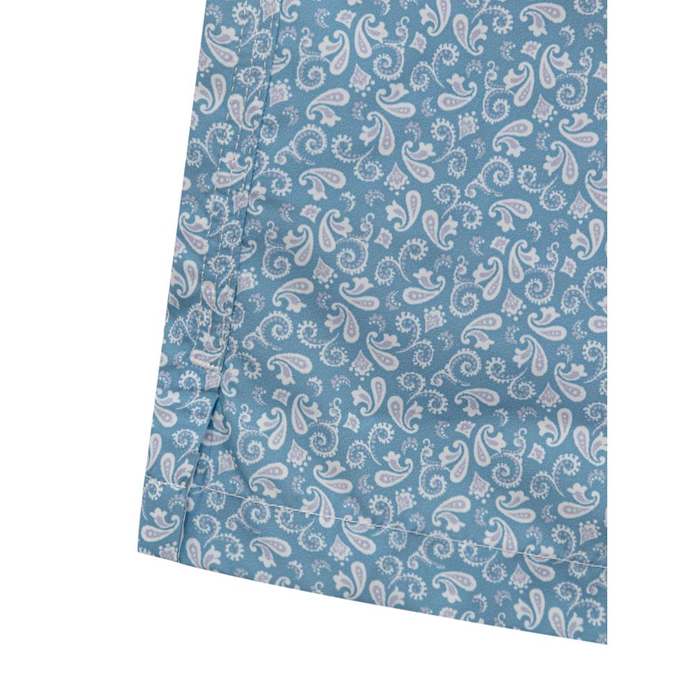 Isaia Light Blue Polyester Swimwear