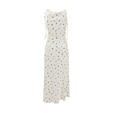 Ganni Satin floral long Dress