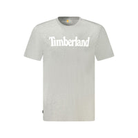 Timberland Gray Cotton T-Shirt