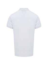 Burberry White Cotton Collared Polo Shirt