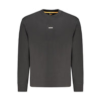 Hugo Boss Black Cotton Men Sweater