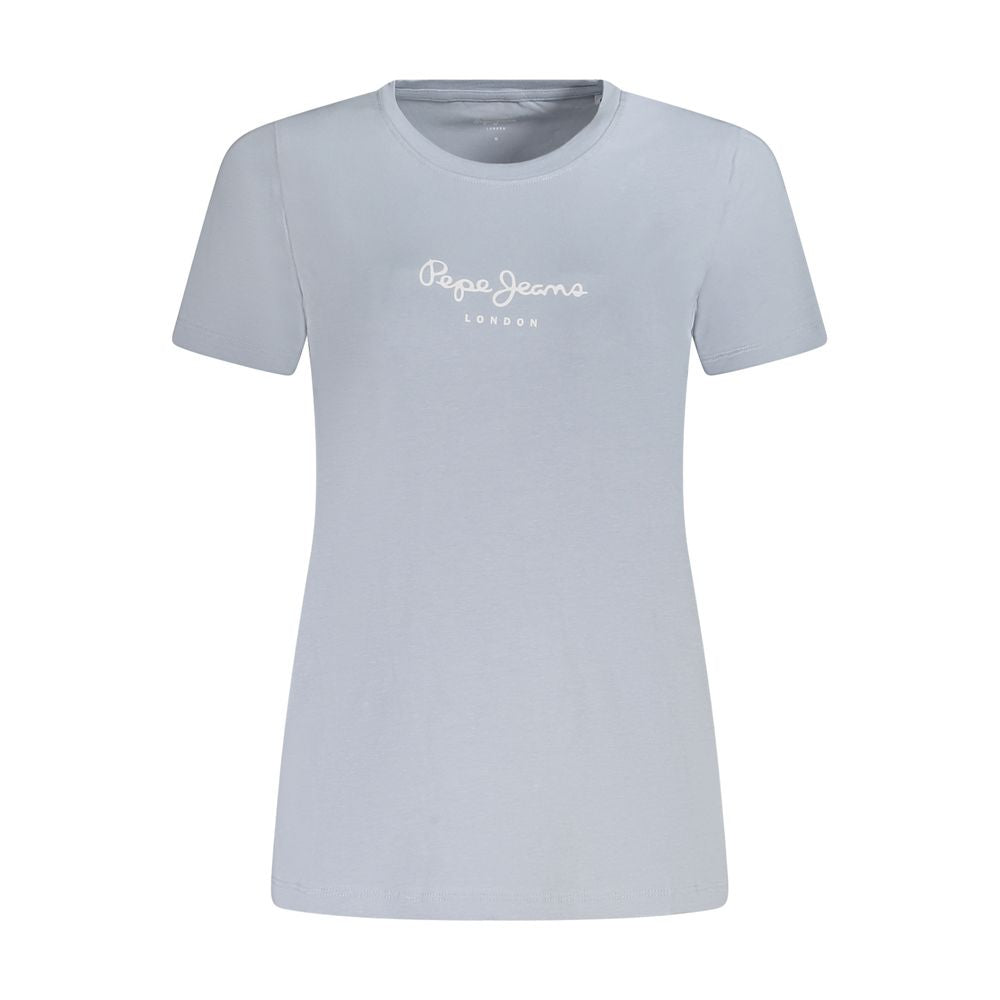 Pepe Jeans Light Blue Cotton Women T-Shirt