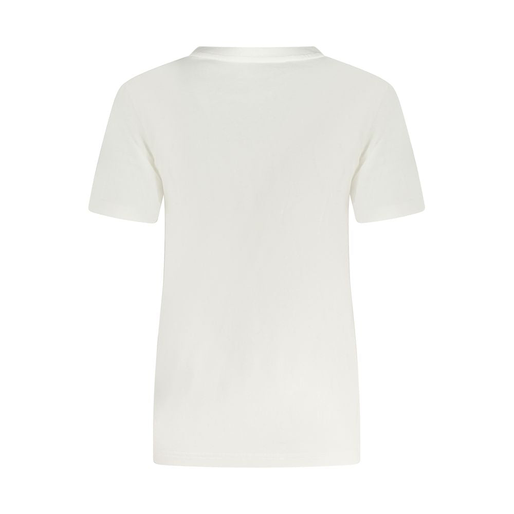 Converse White Cotton Tops & T-Shirt