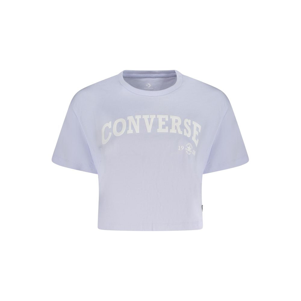 Converse Purple Cotton Tops & T-Shirt