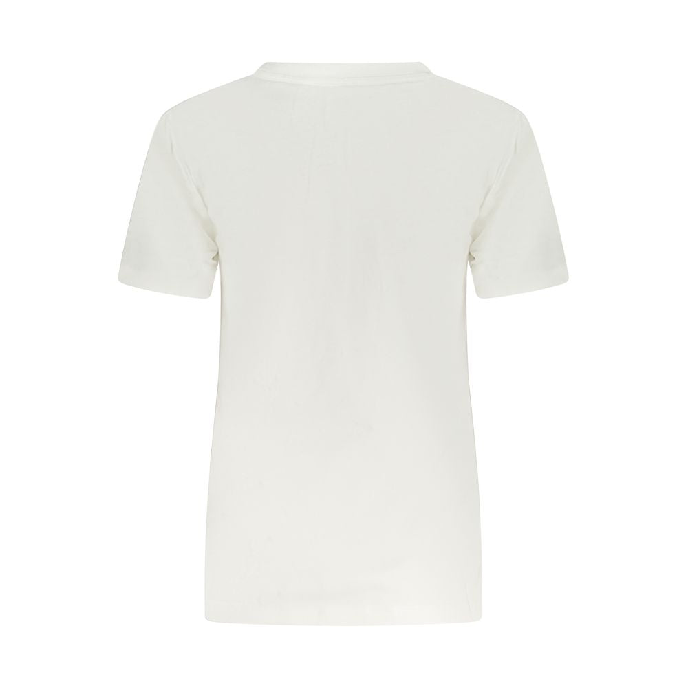 Converse White Cotton Tops & T-Shirt