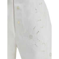 Marine Serre Linen Shorts