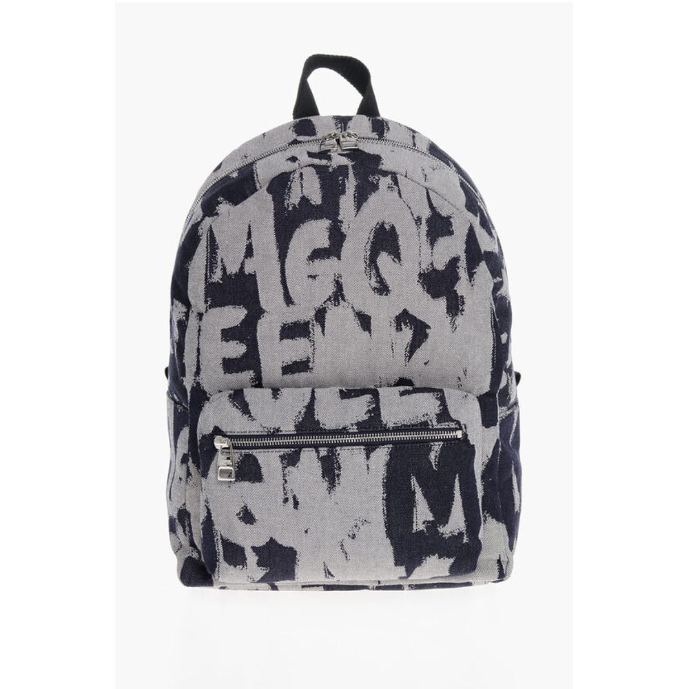 Alexander McQueen Blue Fiber Backpack