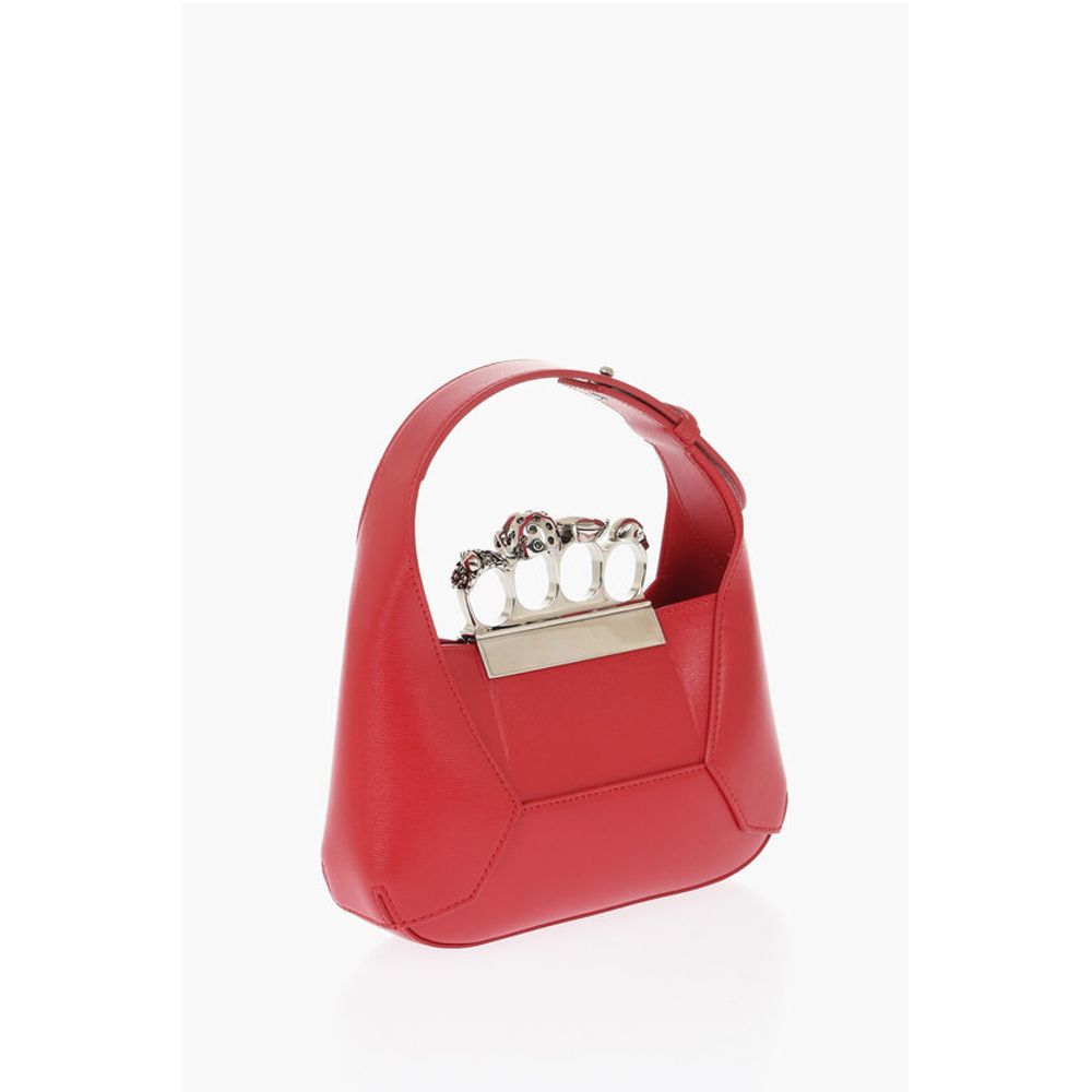 Alexander McQueen Red Calfskin Tote Bag