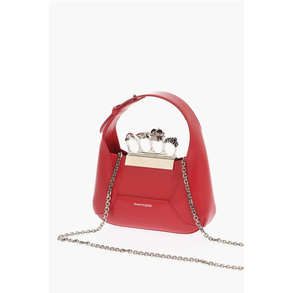 Alexander McQueen Red Calfskin Tote Bag