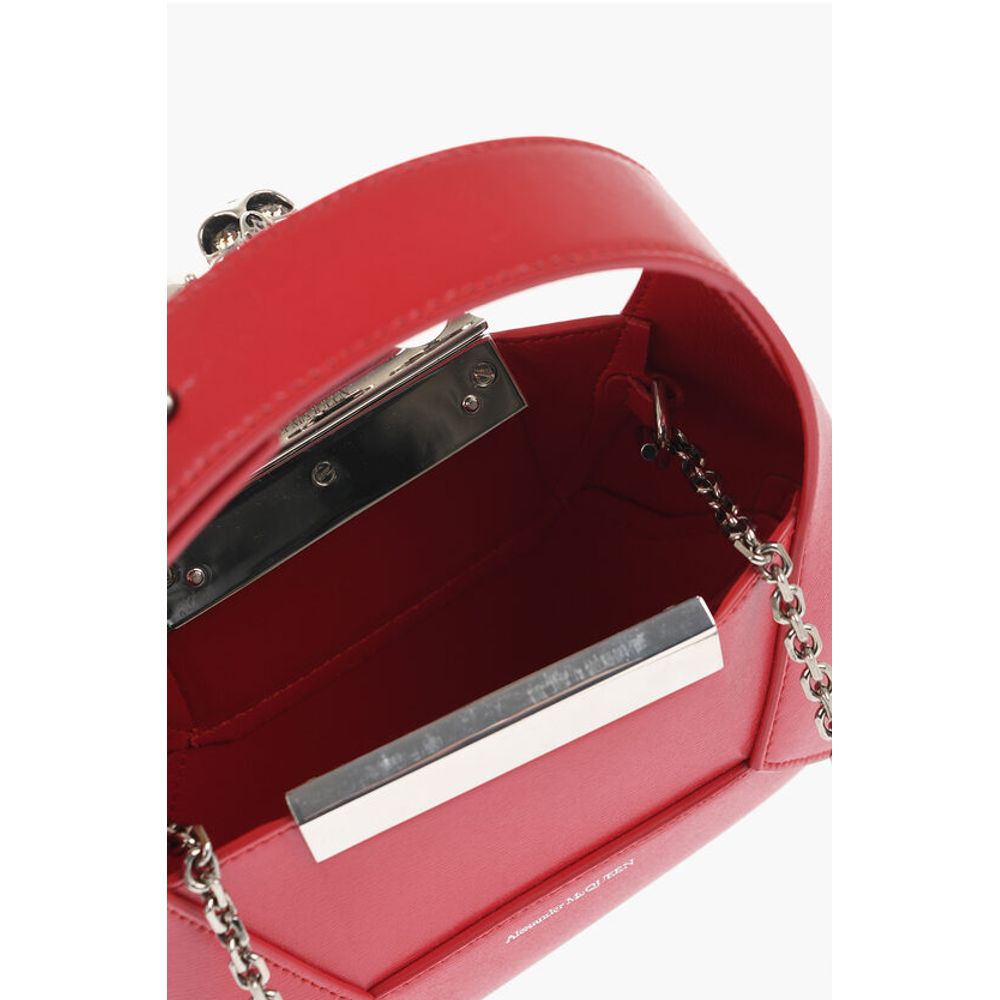 Alexander McQueen Red Calfskin Tote Bag