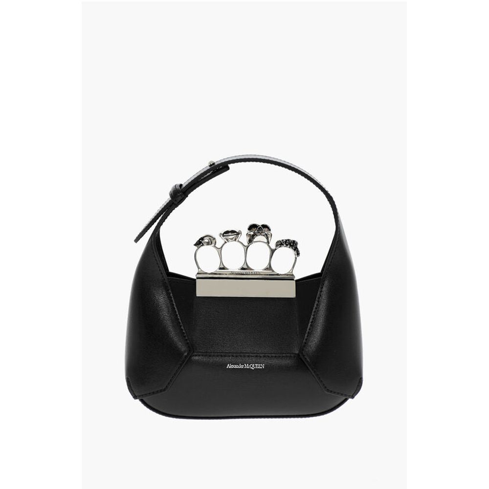 Alexander McQueen Black Calfskin Tote Bag