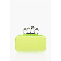 Alexander McQueen Yellow Polyester Clutch Bag