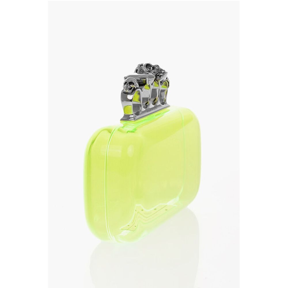 Alexander McQueen Yellow Polyester Clutch Bag