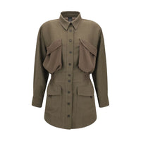 PINKO Linen Shirt Jacket