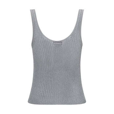 PINKO Metallic Knit Top