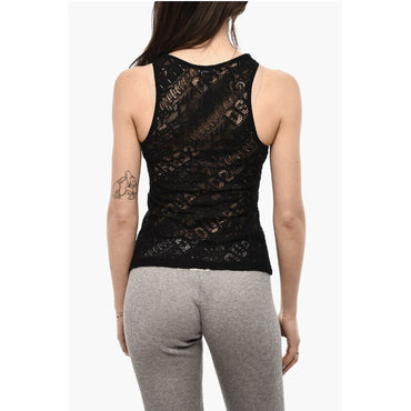 Dsquared² All-Over Monogram Sheer Underwear Tank Top