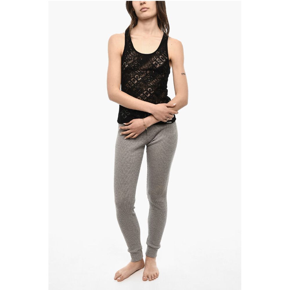 Dsquared² All-Over Monogram Sheer Underwear Tank Top
