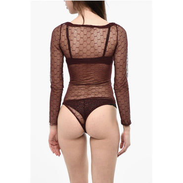 Dsquared² All-Over Monogram Sheer Body