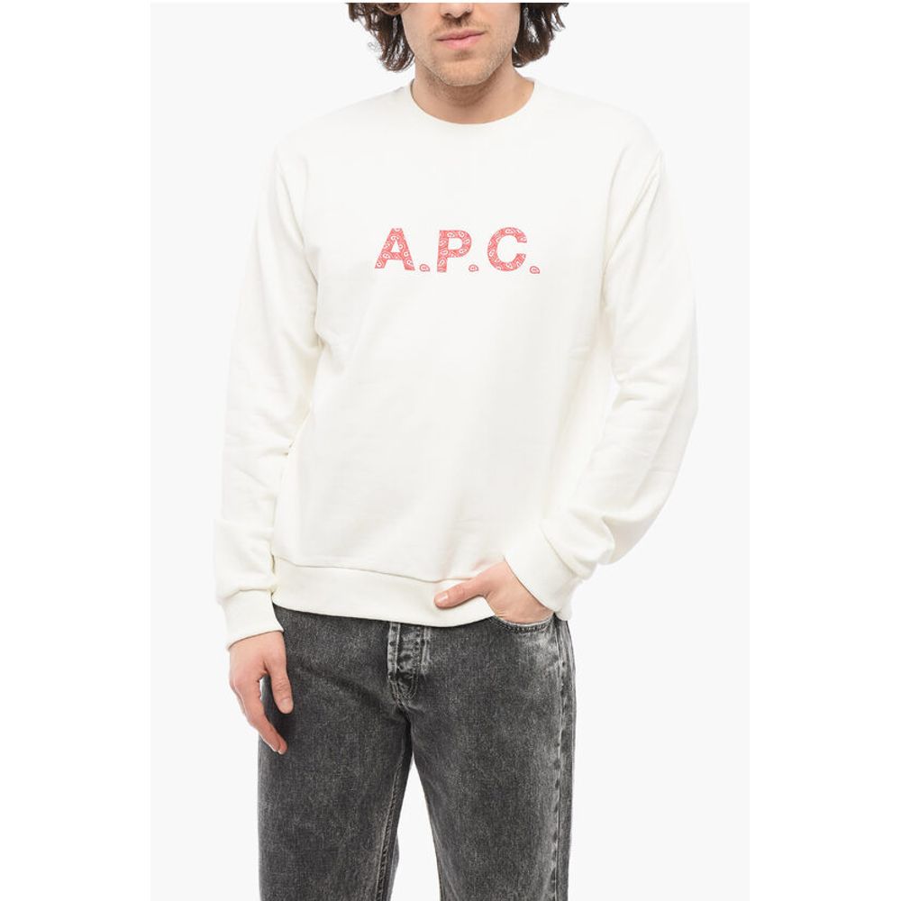 A.P.C. Brushed Cotton TIMOTHY Crew-neck Sweatshirt with Contrasting