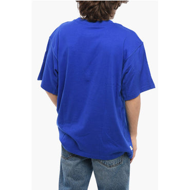 Adidas Cotton Crew-neck T-shirt with Tone On Tone Details