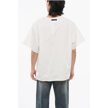 Adidas WALES BONNER Cotton Poplin Shirt with Drawstring Hem