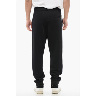 Alexander McQueen Cotton-blended Sweatpants with Side Bands