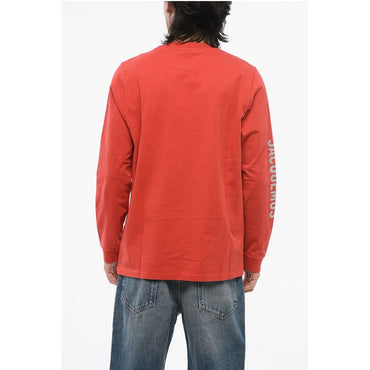 Jacquemus Crew Neck BRILHO Cotton T-Shirt with Glittered Logo